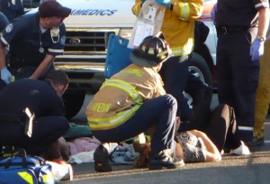 Pedestrians are commonly injured after being struck by a vehicle